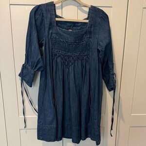 Free People Sonora Denim Mini Dress